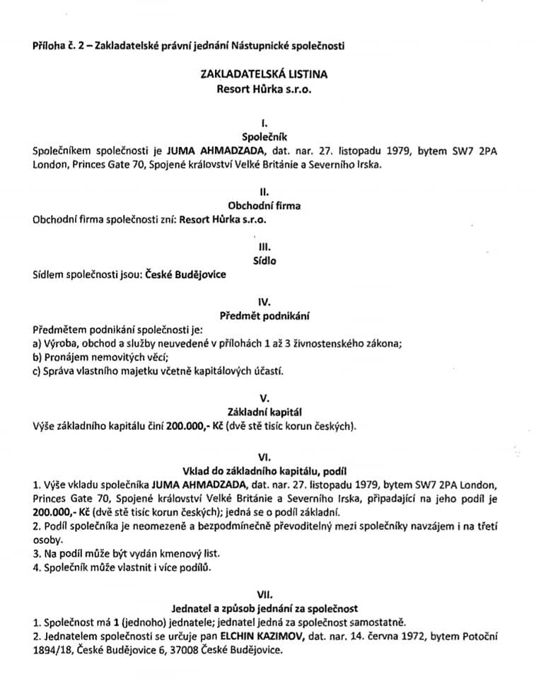 Əhməd Əhmədzadənin oğlu Çexiyada daha bir şirkət açdı- FOTOLAR