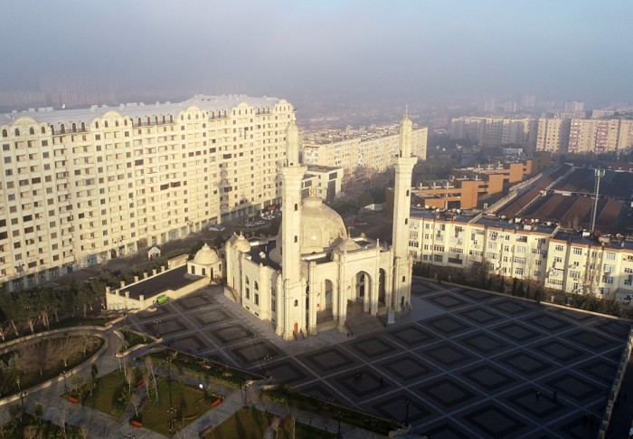 İlham Əliyev və Mehriban Əliyeva “Xanım Fatimeyi Zəhra” məscidində- FOTOLAR