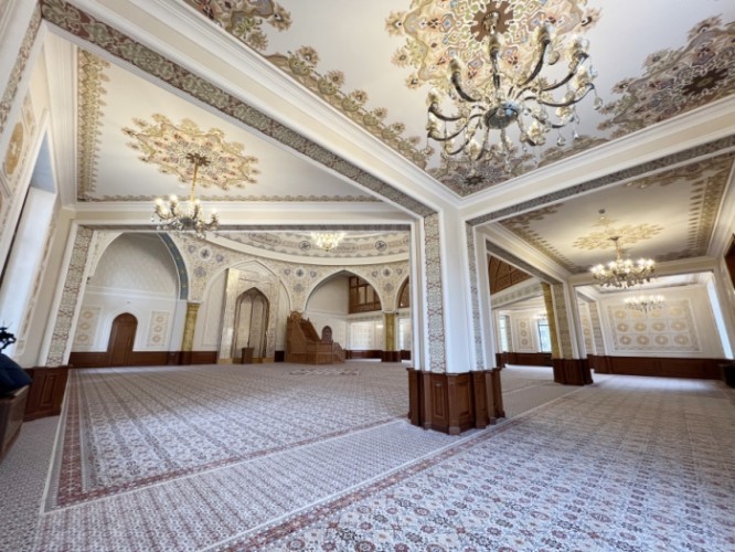 İlham Əliyev və Mehriban Əliyeva “Xanım Fatimeyi Zəhra” məscidində- FOTOLAR