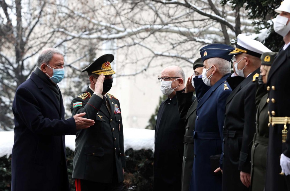 Hulusi Akar Zakir Həsənovu belə qarşıladı- VİDEO/FOTOLAR
