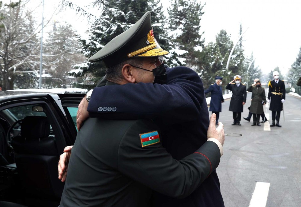 Hulusi Akar Zakir Həsənovu belə qarşıladı- VİDEO/FOTOLAR