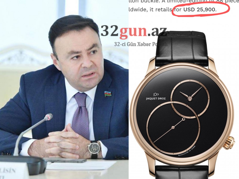 “Kontakt Home”un sahibi deputat Elnur Allahverdiyevin bahalı saatları -ŞOK QİYMƏTLƏR (FOTOLAR)