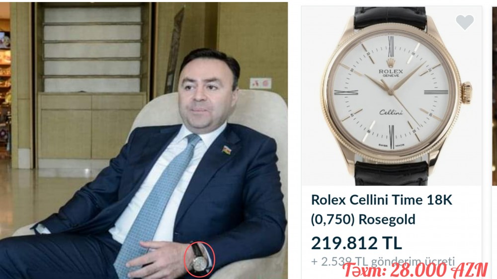 “Kontakt Home”un sahibi deputat Elnur Allahverdiyevin bahalı saatları -ŞOK QİYMƏTLƏR (FOTOLAR)