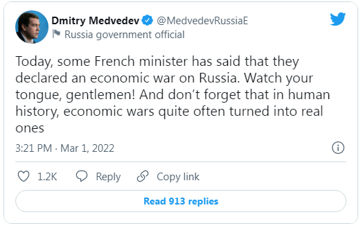 Rusiyadan Fransaya müharibə xəbərdarlığı:"Diqqətli olun!"