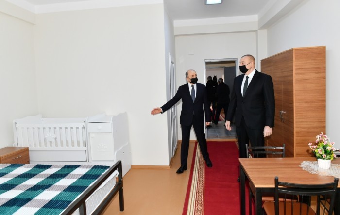 Prezident penitensiar müəssisələrdə yaradılan şəraitlə tanış oldu- FOTOLAR