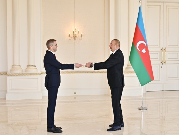 Prezident yeni səfirlərin etimadnamələrini qəbul etdi- FOTOLAR