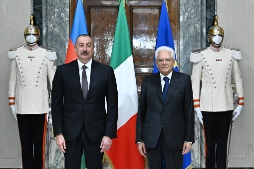 İlham Əliyev İtaliya Prezidenti ilə görüşdü- FOTOLAR (YENİLƏNİB)