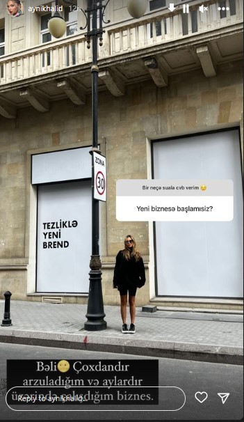 Geyim mağazaları bağlanan Aynişanın yeni biznesi- FOTO