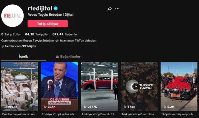 Ərdoğan “TikTok”da hesab açdı- FOTO