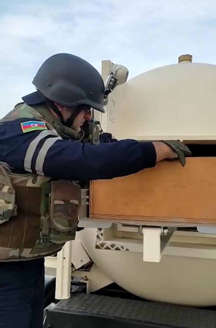 Sumqayıtda hərbi sursataşkarlandı - FOTO/VİDEO