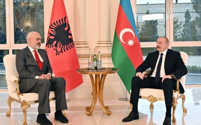 İlham Əliyevlə Albaniyanın Baş naziri arasında təkbətək görüşü oldu- Yenilənib+ FOTOLAR
