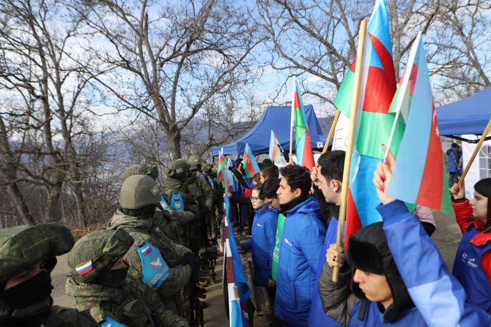Könüllülər və gənclər təşkilatları Qarabağda ekoloji təcavüzə qarşı aksiyaya dəstək verirlər- FOTOLAR
