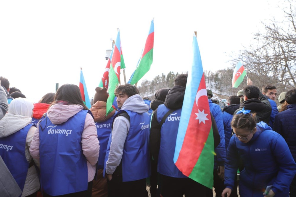 Könüllülər və gənclər təşkilatları Qarabağda ekoloji təcavüzə qarşı aksiyaya dəstək verirlər- FOTOLAR