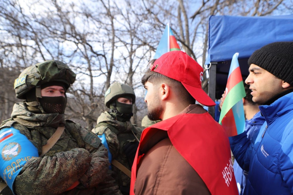 Könüllülər və gənclər təşkilatları Qarabağda ekoloji təcavüzə qarşı aksiyaya dəstək verirlər- FOTOLAR