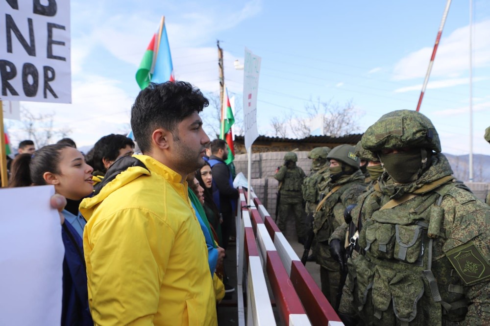 Könüllülər və gənclər təşkilatları Qarabağda ekoloji təcavüzə qarşı aksiyaya dəstək verirlər- FOTOLAR