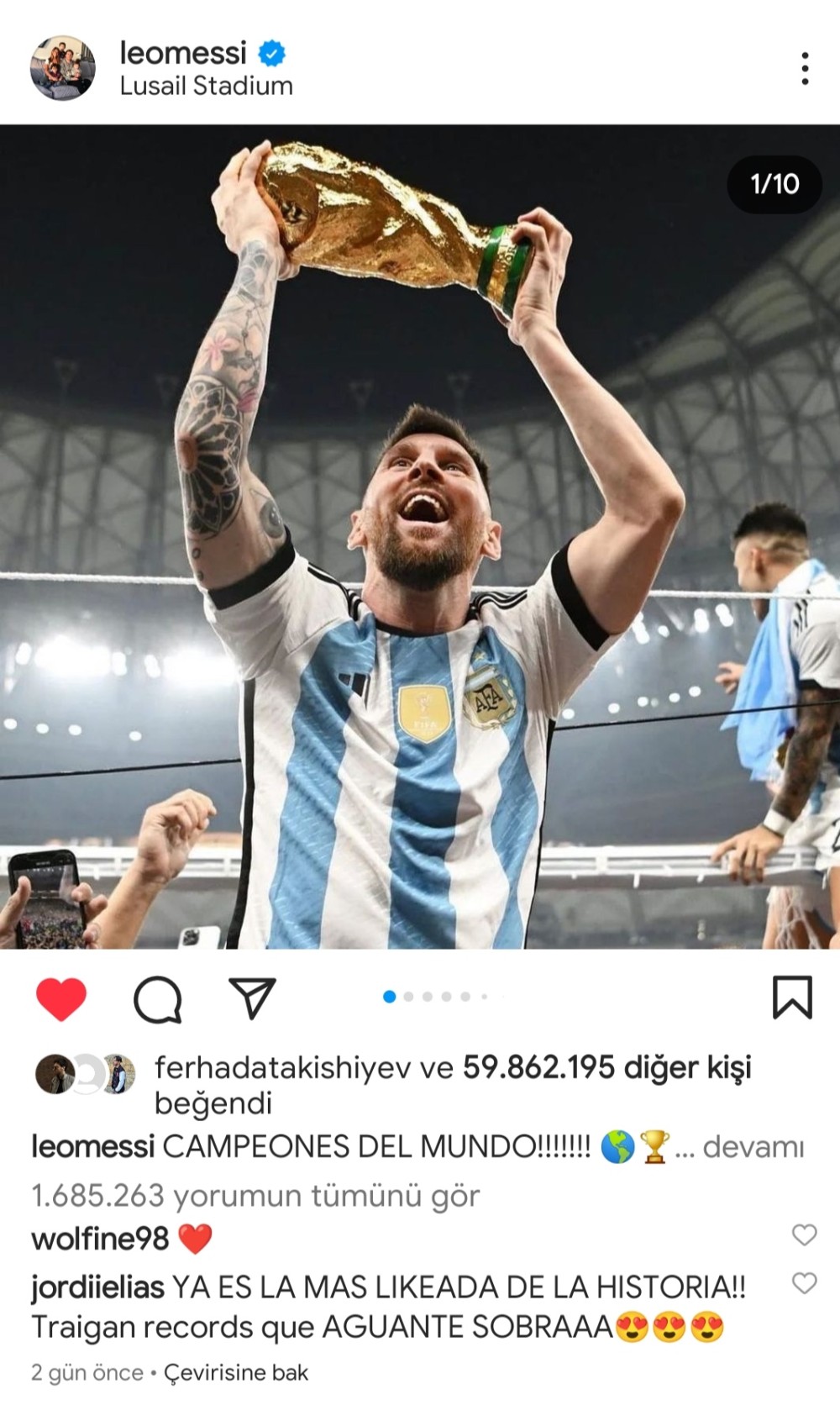 Messinin bu FOTOSUrekord qırdı