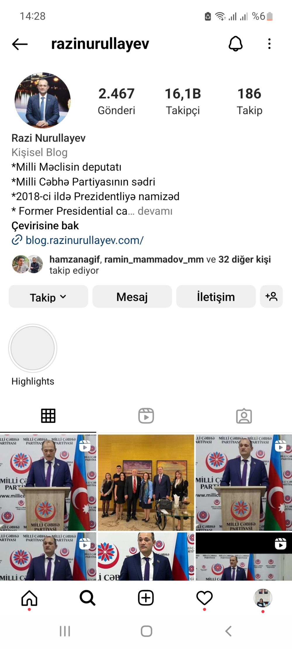 "İnstagram"da ən çox izləyicisi olan azərbaycanlı millət vəkilləri- FOTOLAR