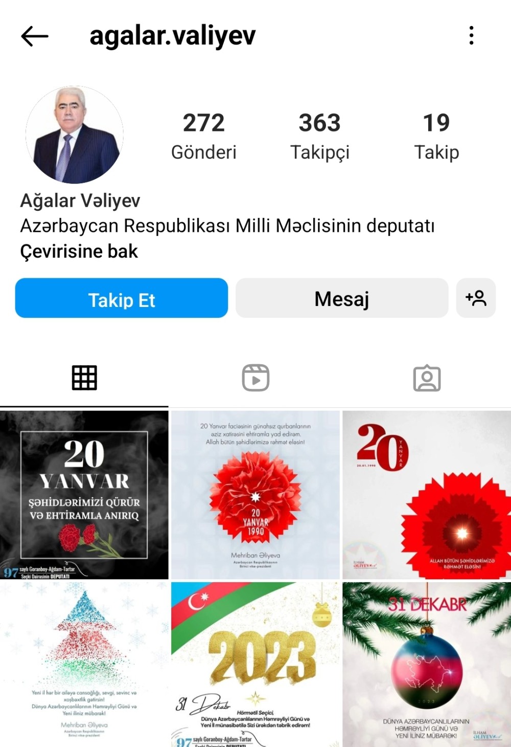 "İnstagram"da ən çox izləyicisi olan azərbaycanlı millət vəkilləri- FOTOLAR