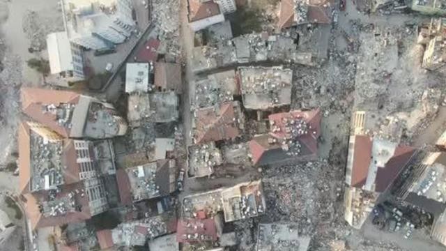 Zəlzələnin baş verdiyi ərazidən yeni dron görüntülər ortaya çıxdı- Video