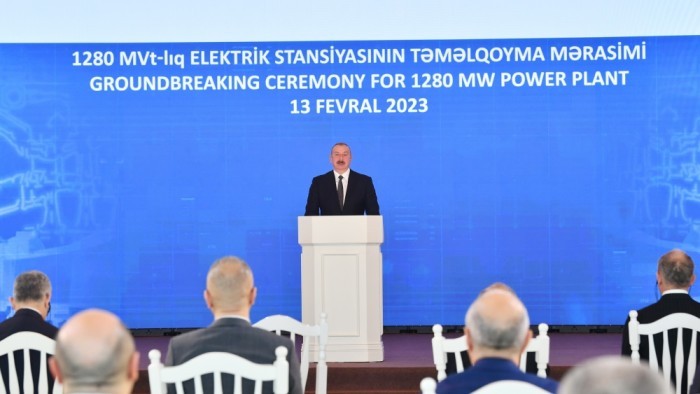 Prezident İES-in təməlqoyma mərasimində- YENİLƏNİB (FOTOLAR)