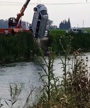 Mikroavtobus su kanalına düşdü- Üç nəfər ÖLDÜ (FOTO)