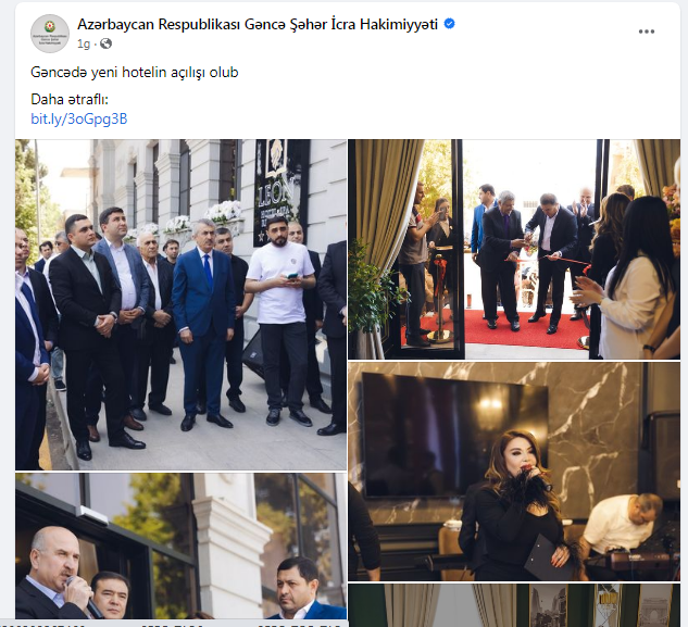 İcra Hakimiyyətinin rəsmi saytında reklam edilən hotelgörün kimin adınadır (FOTOLAR)