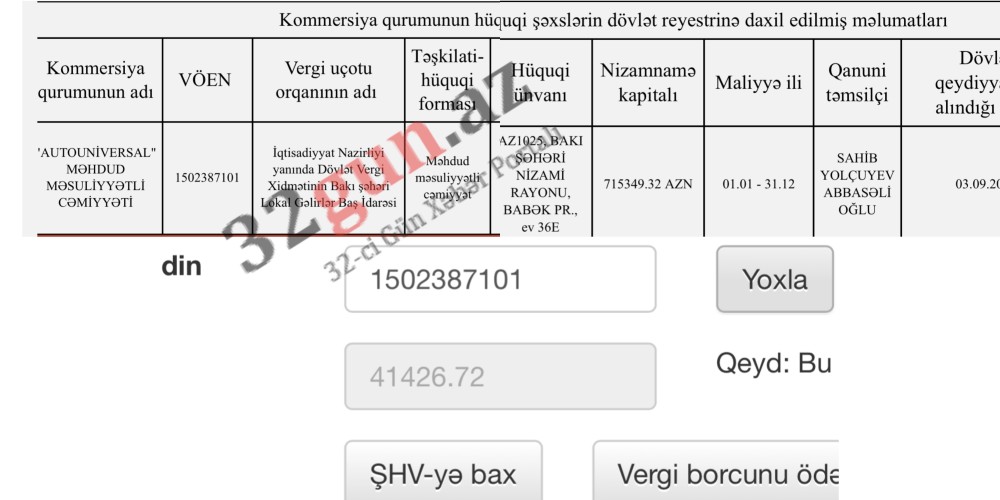 41 min AZN vergi borcu olan şirkətiDövlət Məşğulluq Agentliyi qalib seçdi