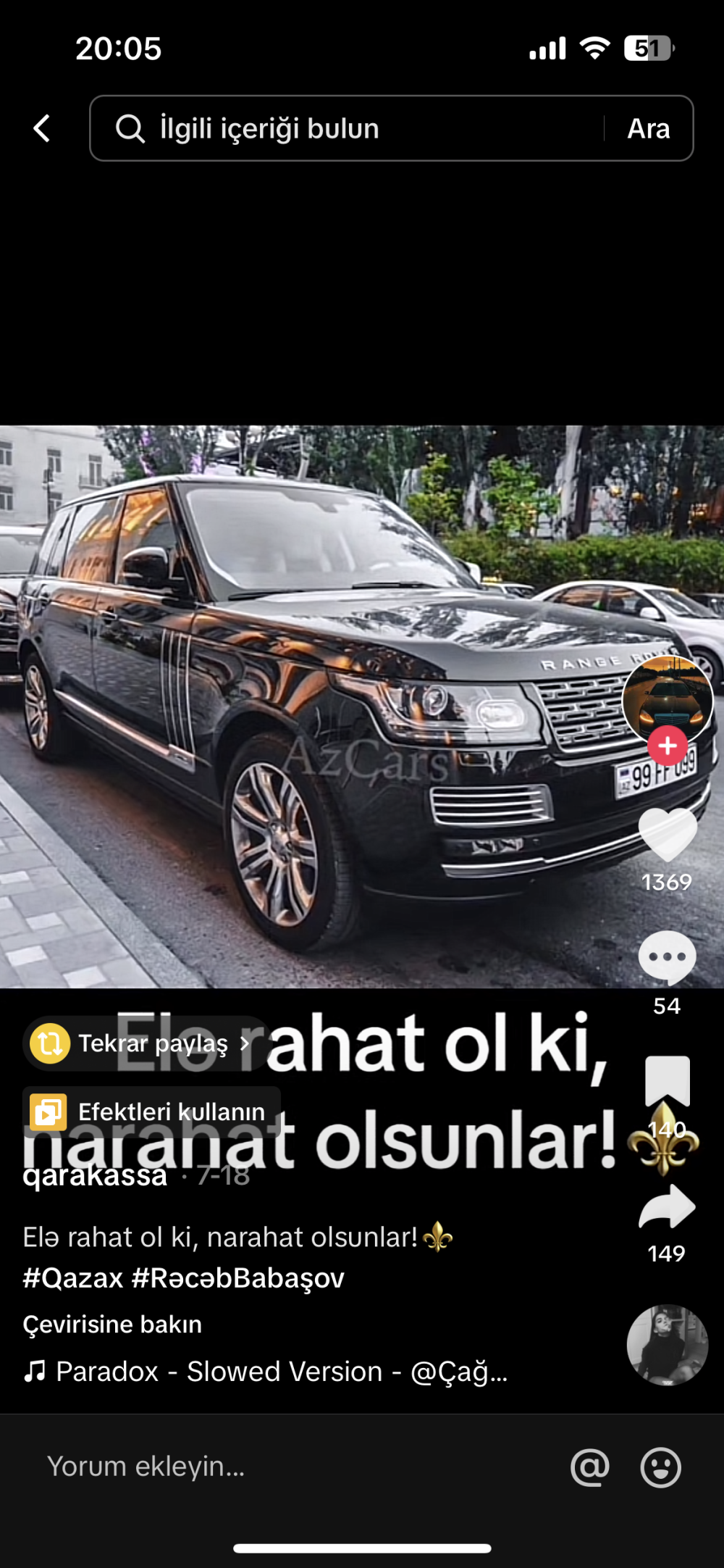 İcra Başçısı Rəcəb Babaşovun bu VİDEOSU sosial şəbəkədə viral oldu -"Elə rahat ol ki, narahat olsunlar"