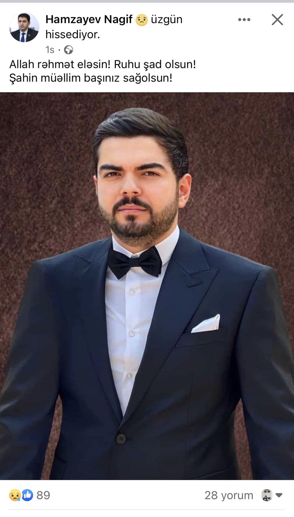 Nicat Şakirlinin düşdüyü qəzada ölən şəxslə bağlıDEPUTAT PAYLAŞIM ETDİ (VİDEO)