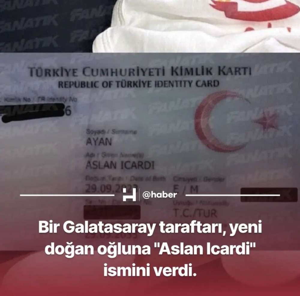 “Qalatasaray" azarkeşi yenidoğulan övladına "Aslan İkardi" qoydu(Foto)