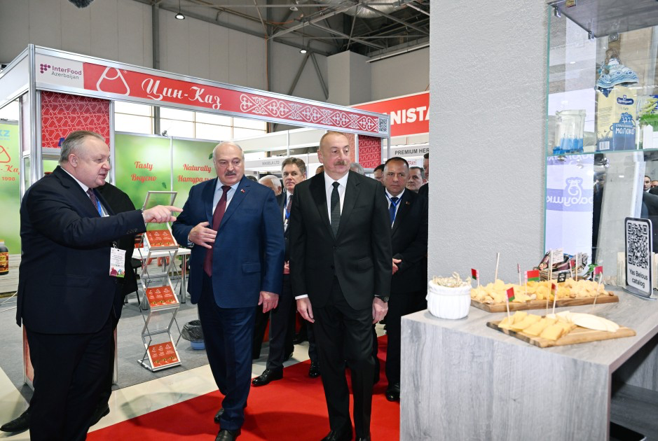 Prezidentlər “Caspian Agro” və “InterFood Azerbaijan” sərgiləri ilə tanış olublar - YENİLƏNİB (FOTOLAR)