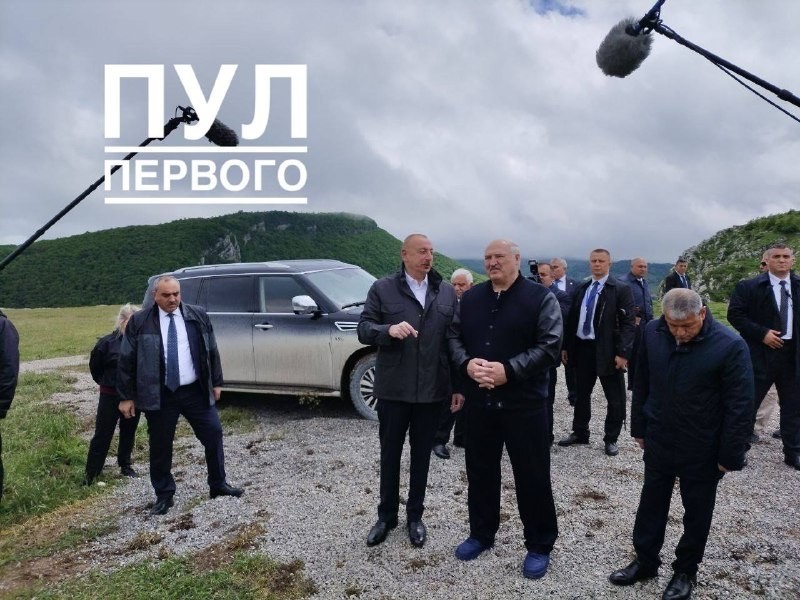 İlham Əliyev və Lukaşenko Cıdır düzündə - FOTO