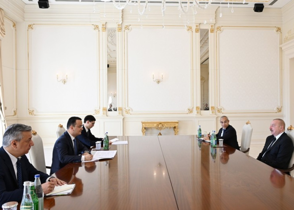 İlham Əliyev özbəkistanlı naziri qəbul etdi - FOTO