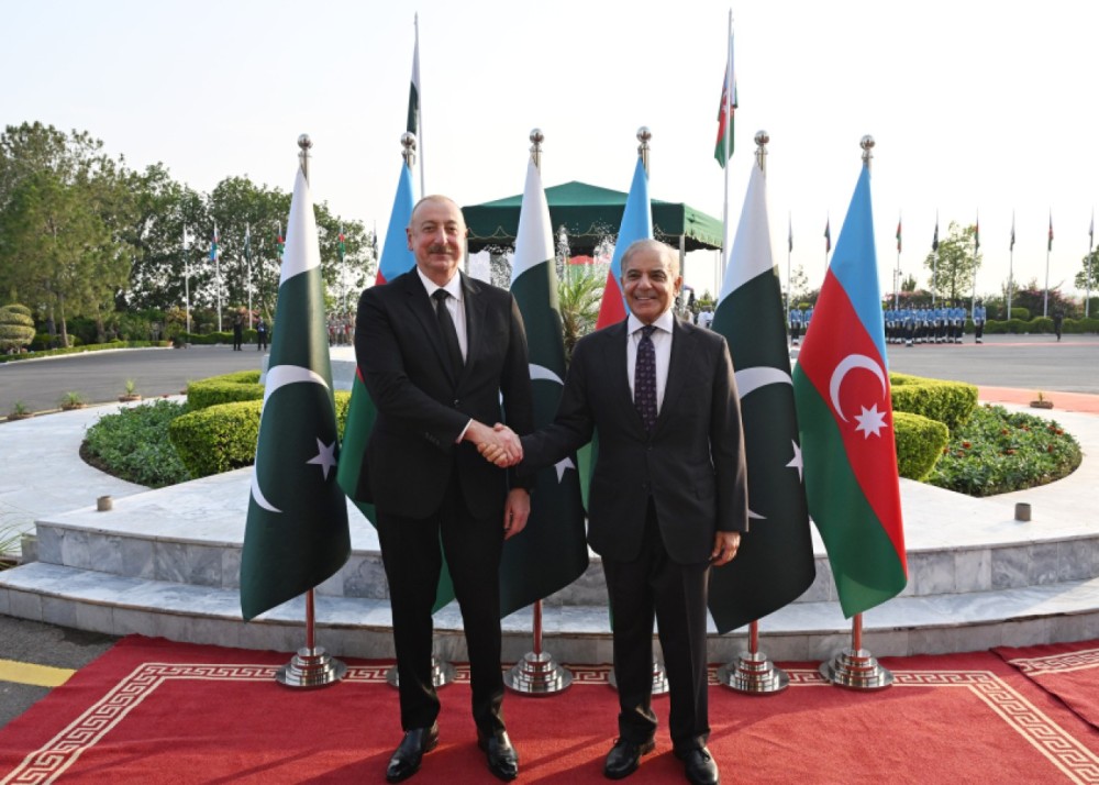 İslamabadda İlham Əliyevin rəsmi qarşılanma mərasimi olub -FOTOLAR