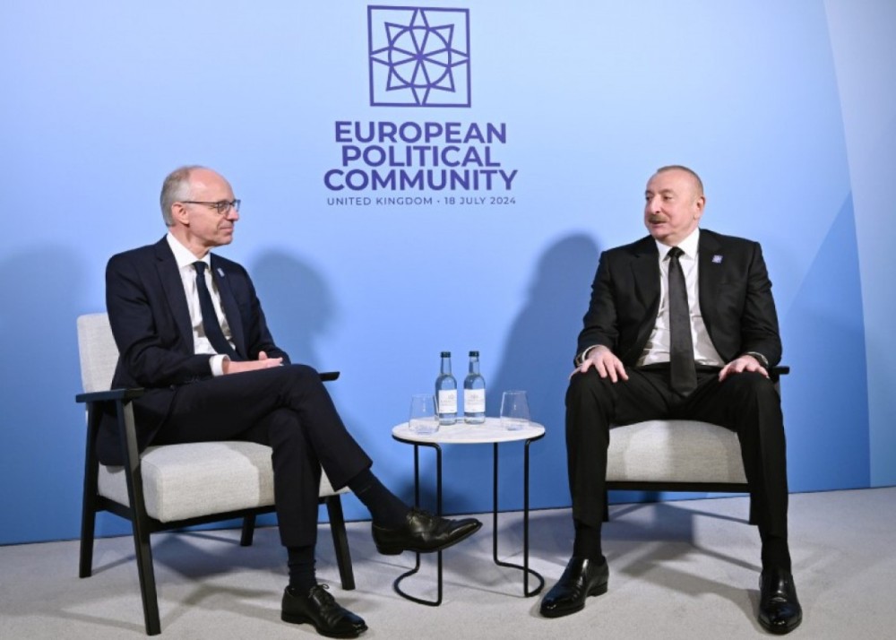 Prezident Lüksemburqun Baş naziri ilə görüşdü- FOTO