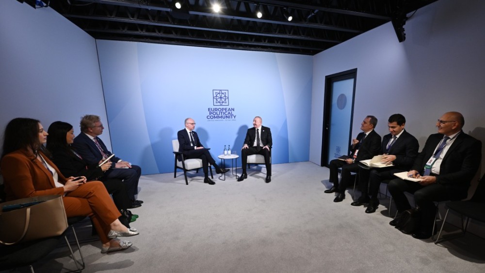 Prezident Lüksemburqun Baş naziri ilə görüşdü- FOTO