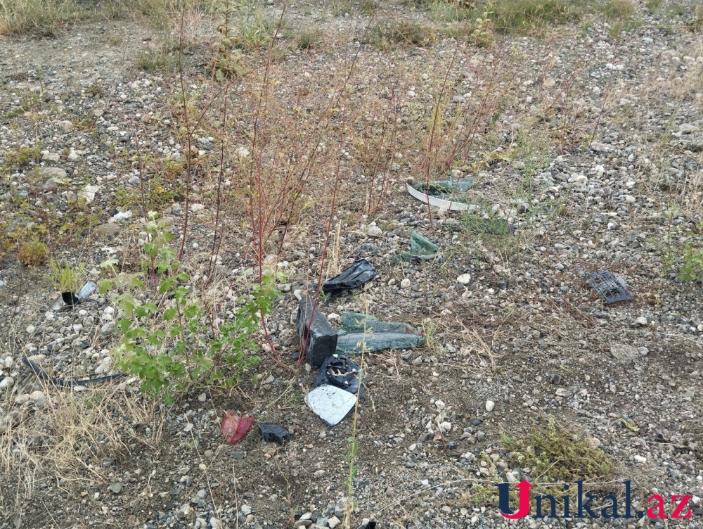 Ödənişli yolda 3 maşın qəzaya düşdü - 8 nəfər yaralandı (FOTOLAR)