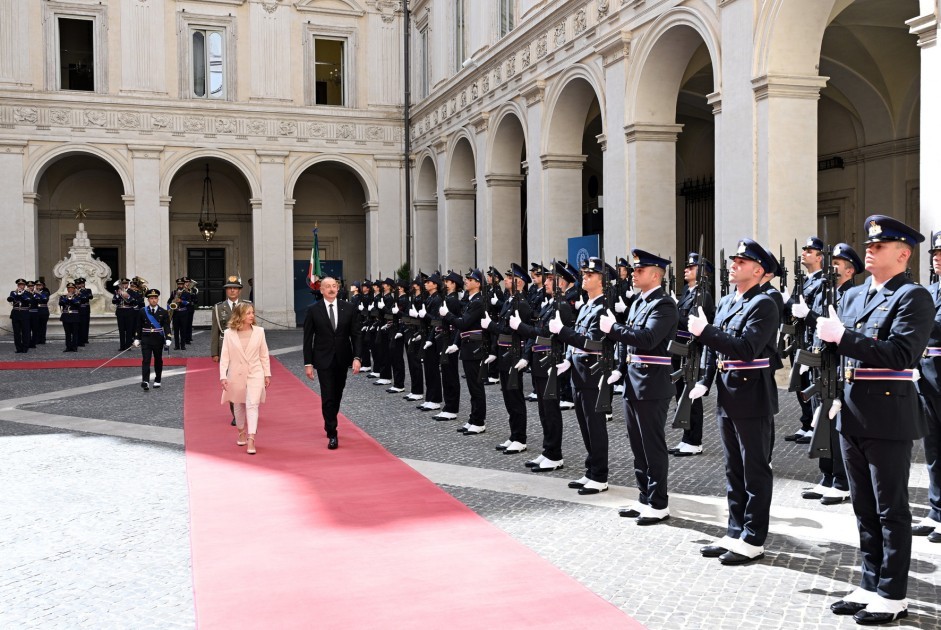 Prezident Meloni ilə görüşdü -YENİLƏNİB (FOTOLAR)