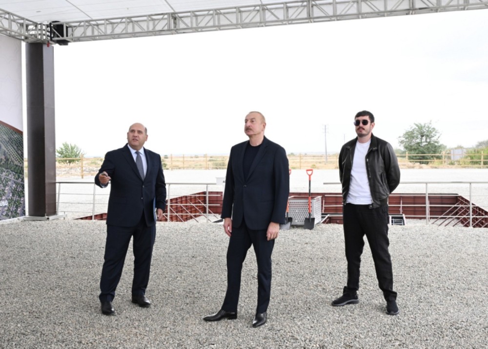 İlham Əliyev oğlu ilə birlikdə Ağdama getdi -YENİLƏNİB (FOTOLAR)