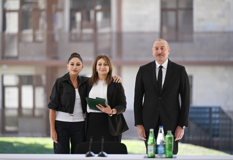 Prezident və xanımı Cəbrayılda açılışda iştirak etdilər - YENİLƏNİB