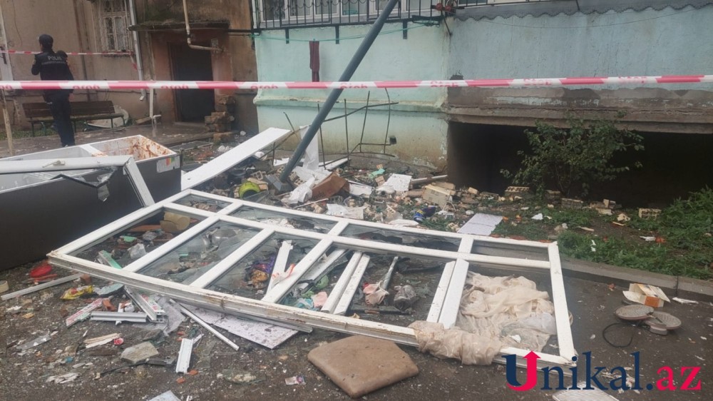 Gəncədə evdə partlayış -Ölənlər və xəsarət alanlar var (FOTO)