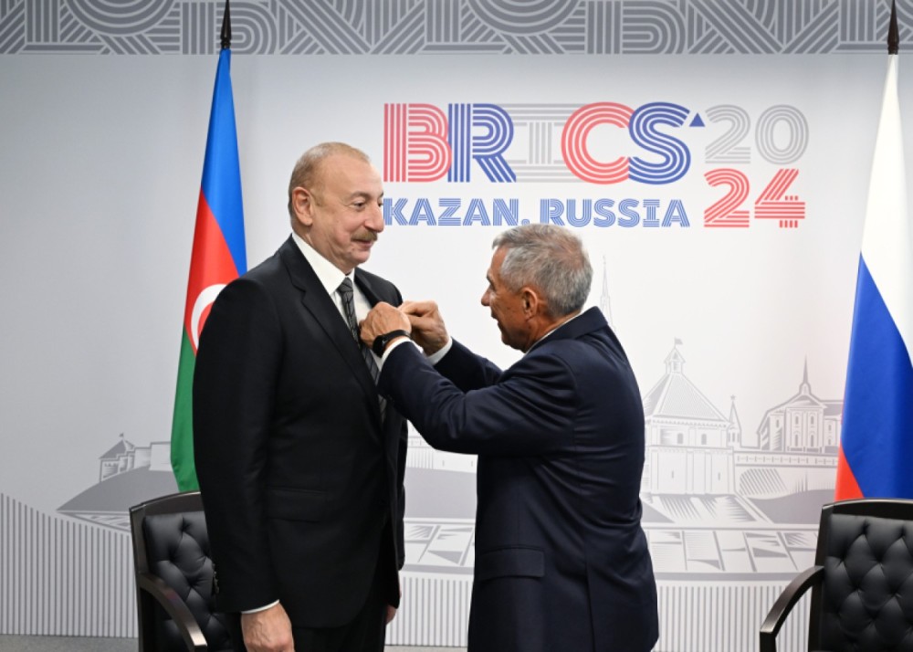 İlham Əliyev Tatarıstanın “Dostluq” ordeni ilə təltif edildi -YENİLƏNİB (FOTO)