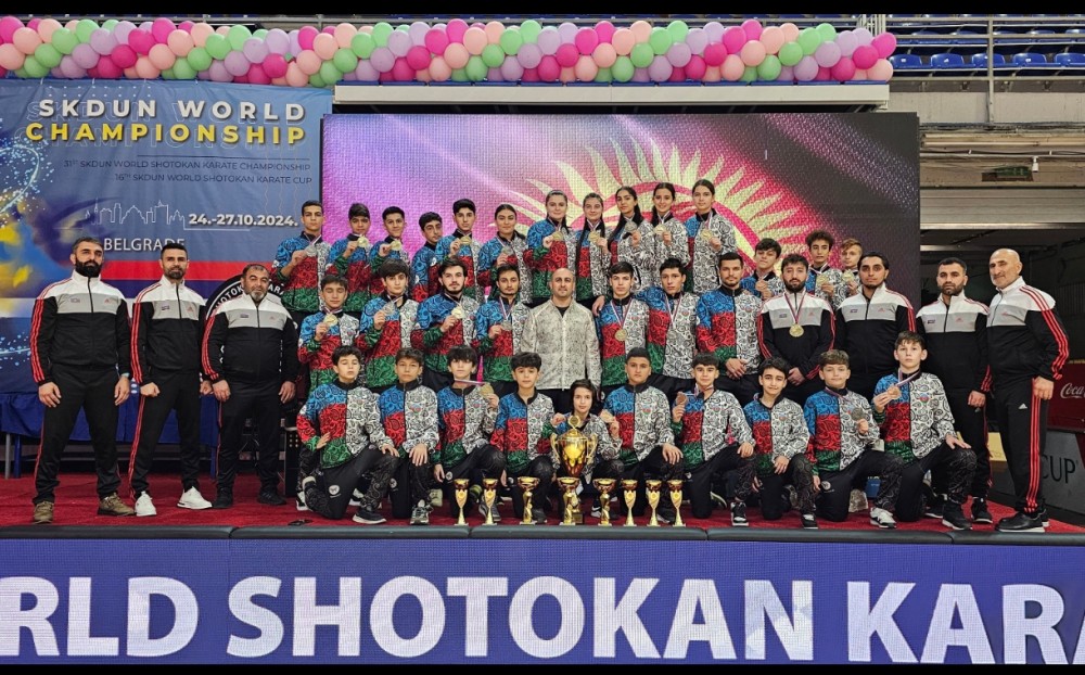 Karateçilərimiz dünya çempionatında tarix yazdılar -FOTOLAR
