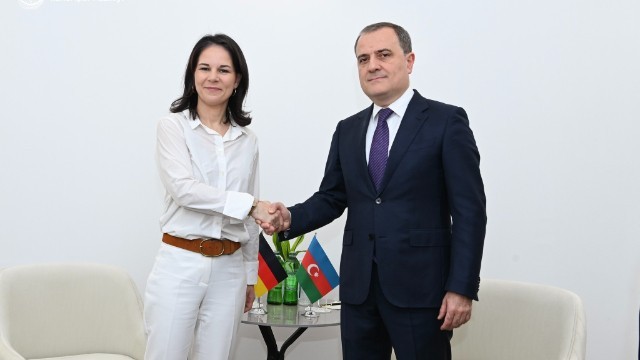 Ceyhun Bayramov Almaniyanın XİN başçısı ilə görüşdü - FOTOLAR