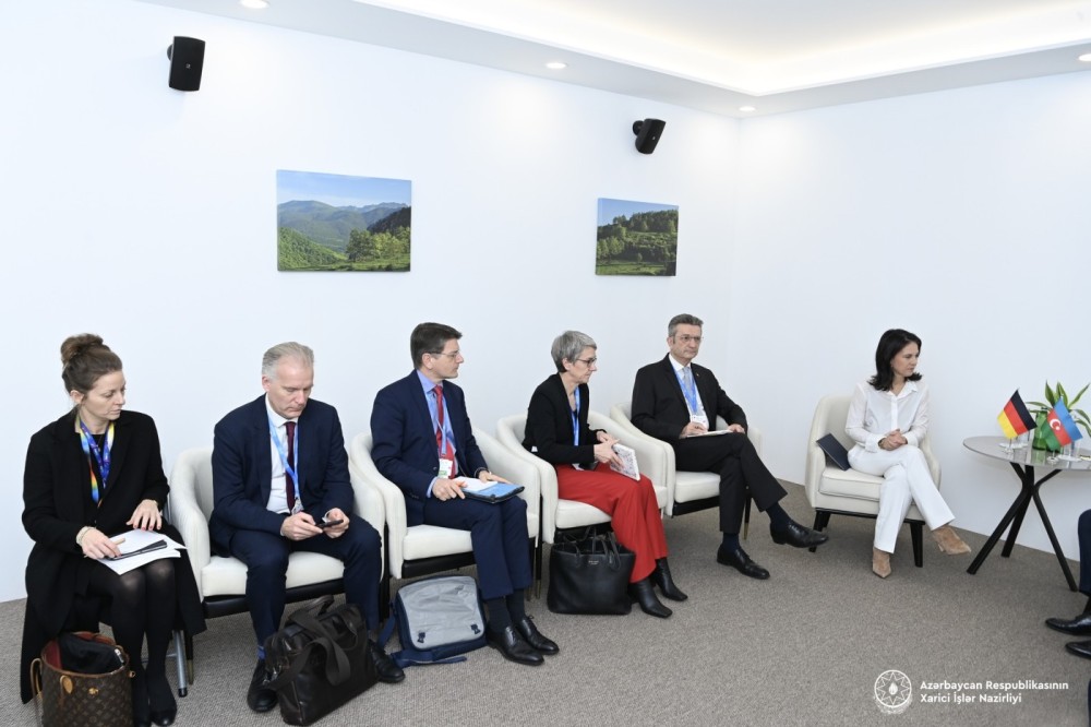 Ceyhun Bayramov Almaniyanın XİN başçısı ilə görüşdü - FOTOLAR