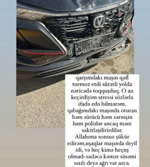 Taleh Yüzbəyovun xanımıqəzaya düşdü (FOTO)