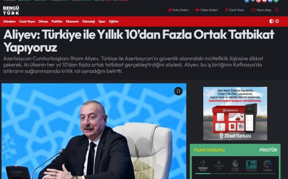 Prezidentin müsahibəsi dünya mediasının diqqətində -FOTOLAR