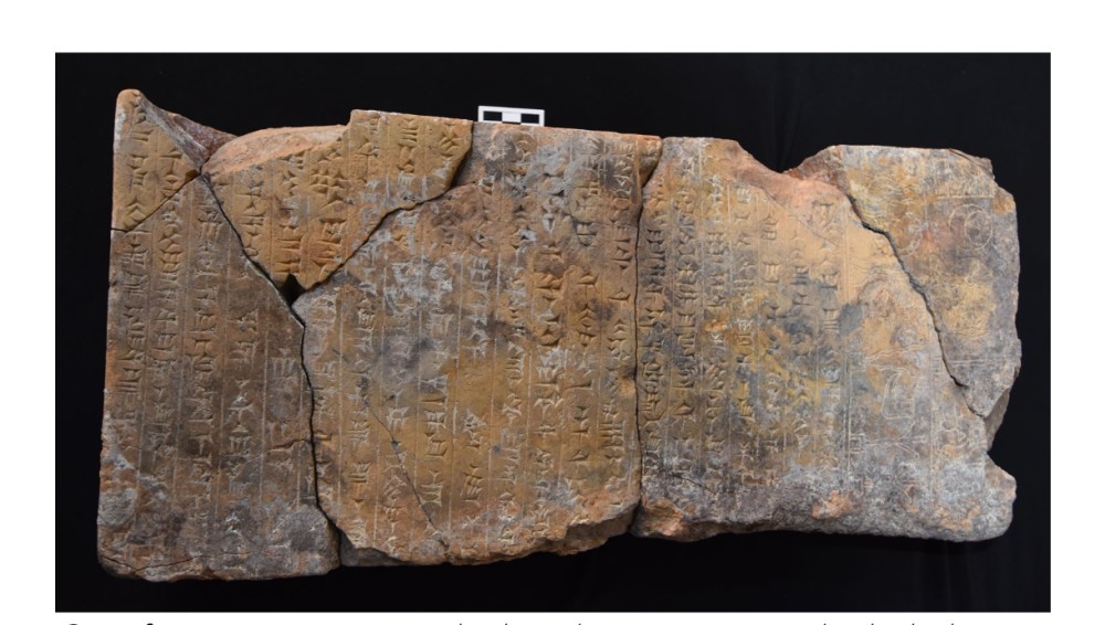 Döyüş tanrısının məbədində lənətlər yazılmış lövhə aşkar edilib