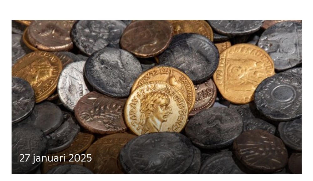 Hollandiyanın mərkəzində qazılmış Roma dövrünə aid 404 gümüş və qızıl sikkələr