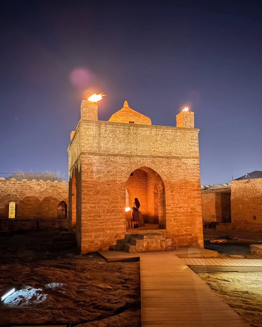 Leyla Əliyeva Atəşgahda -FOTO